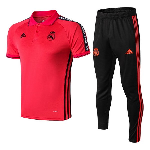 Polo Conjunto Completo Real Madrid 2019-20 Rojo Negro